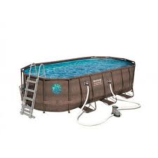 Piscine Tubulaire Ovale Bestway Power Steel Swim Vista 5 49 X 2 74 X 1 22