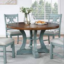 Diy farmhouse style kitchen table refinish. Furniture Of America Sylmer Farmhouse Round Dining Table