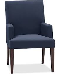 Upholstered timber fabric dining chair kitchen wooden modern cafe chairs r1. Spectacular Deals On Pb Comfort Square Upholstered Dining Armchair Twill Cadet Navy