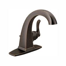 The faucet is available in multiple rich finishes and is perfect for bathroom modern settings. Delta Oil Rubbed Bronze Single Hole Bathroom Faucet Image Of Bathroom And Closet