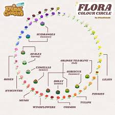 Did A Rainbow Flower Chart Of All The Flowers So I Can Make My Rainbow Walkway Garden More Info In Comment In 2020 Animal Crossing Flower Chart New Animal Crossing