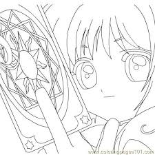 We have collected 34+ cardcaptor sakura coloring page images of various designs for you to color. Sakura Card Captor Coloring Page For Kids Free Sakura Printable Coloring Pages Online For Kids Coloringpages101 Com Coloring Pages For Kids