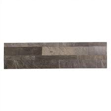The tiles feature color fadeless ,waterproof, heat and impact resistance, specially designed for kitchen island wall , steamy. Aspect 23 6 In X 5 9 In Iron Slate Peel And Stick Stone Decorative Tile Backsplash A90 85 The Home Depot