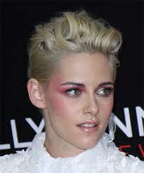 Kristen Stewart Short Wavy Light Blonde Hairstyle