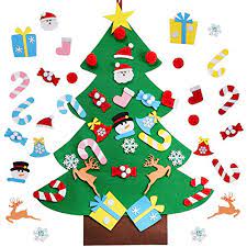 Free shipping on orders over $25 shipped by amazon. Xmas Decorations Wall Hanging Ornaments Kids Gifts Party Supplies Jollylife 3ft Diy Felt Christmas Tree Set Home Kitchen Home Decor Accents Mhiberlin De