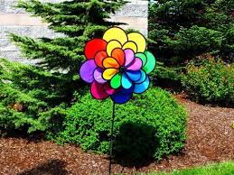 Ivory is our most popular color as it works well with almost everything. Windmill Home Garden Flower Garden Spinner Rainbow Triple Wheel 24 Petal Weather Resistant Yard Decor