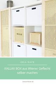 Ikea Hack Kallax Boxen Aus Bilderrahmen Und Wiener Geflecht Selber Machen In 2021 Ikea Hack Ikea Shelving Unit