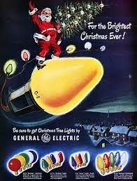 General Electric Christmas Lights 1949 Christmas Advertising Christmas Ad Vintage Christmas