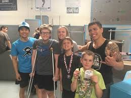 Medalist at Ninja Warrior event