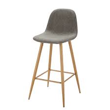 Tabouret Maison Du Monde 80 Chaise Bar Tissu Gris Tabouret Maison Du Monde