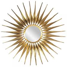 Cadence Gold Sunburst Mirror Gold Sunburst Mirror Antique Gold Mirror Sunburst Mirror