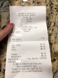 It should be clearly printed on it and it should contain five sets of digits. Chick Fil A Make You Sick Get Help Now