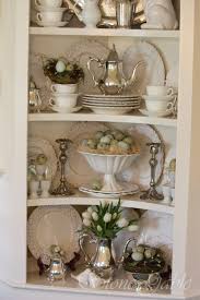 Spring Cupboard Decor China Cabinet Decor Home Decor