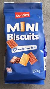 Mini Biscuits Chocolat Au Lait Sondey 150g