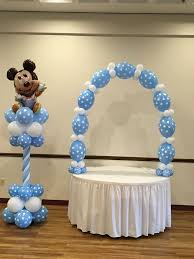 Baby Mickey Mouse Balloons Festa Com Decoracao De Baloes Festa De Aniversario Decoracao Ideias Para Festas De Criancas