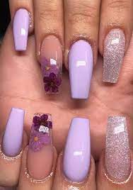 See more ideas about purple acrylic nails, nail art, nails. 100 Charming Purple Nail Art Designs For Trendy Women Page 19 Of 20 Summell Blog Purple Acrylic Nails Lavender Nails Best Acrylic Nails
