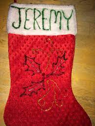 This is old fashion traditions for christmas. Glitter Glue Stockings Christmas Stockings Diy Stockings Glitter Christmas