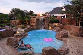 Pin By Dolphin Pools On Monroe West Monroe Pool Projects Pool Waterfall Swimming Pool Designs Backyard Pool