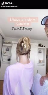 Claw Clip Hairstyles Video Clip Hairstyles Long Hair Styles Claw Hair Clips