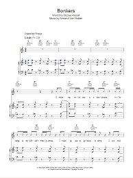 It is the first single released from rascal's fourth studio album, tongue n' cheek. Bonkers Sheet Music Dizzee Rascal Featuring Calvin Harris Chrome Piano Vocal Guitar
