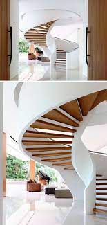 16 Modern Spiral Staircases Found In Homes Around The World Stairs Design Modern Staircase Staircase Design