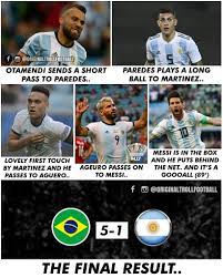 Argentina give brazil a guard of honour as they receive their silver medals. Troll Football Brazil Vs Argentina Mjj Facebook
