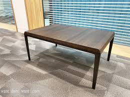 Then set with a 10mm top glass. Want Dont Want Com Second Hand Office Furniture Used Office Furniture Tables Breakout Cafe Coffee Tables Used B B Italia Michel Smoked Oak Coffee Table 900mm Wide X 600mm Deep