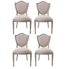 Exact age and origin unknown but belive to. French Reproduction Shield Back Painted Dining Chairs Fireside Antiques