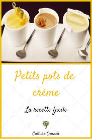 Petits Pots De Creme La Recette Facile Recette Facile Recette Smoothie Recette