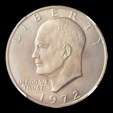1972 1 Ms Eisenhower Dollars Ngc