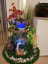 Ein kleiner brunnen mit wasserfall im wohnzimmer sieht toll aus. Zimmerbrunnen Bauen Zimmerbrunnen Zimmerbrunnen Selber Bauen Mini Garten