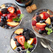 Mixed Berry Champagne Ambrosia Recipe Best Fruit Salad Ambrosia Recipe Healthy Fruit Smoothies