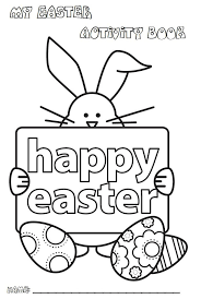 Black And White Book Covers For Kids Easter Activity Book Cover Easter Activities Easter Coloring Pictures Craft Activities For Kids