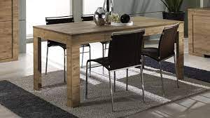 Table à manger bois massif clair ciré colonial. Table De Salle A Mange Ren Bois Avec Rallonge Emiliano Mobilier Moss