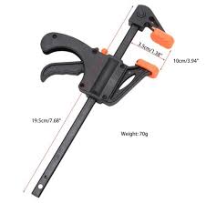 Want to save money on woodworking tools? 4 Inch Wood Working Bar Clamp Quick Ratchet Release Speed Squeeze Diy Hand Tools Y103