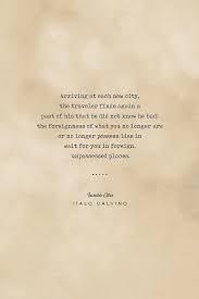 Be the first to contribute! Italo Calvino Quote Invisible Cities Typewriter Quote On Old Paper Literary Poster Books Mixed Media By Studio Grafiikka