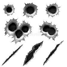 Bullet Holes And Slashes Bullet Holes And Scratches In The Metal Affiliate Slashes Holes Bullet Bull Airbrush Designs Bullet Holes Art Bullet Holes