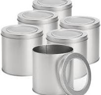 Amazon.com: Tosnail 6 Pack Round Metal Tins Canister with ...