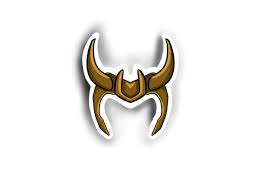 Marvel Inspired Loki Series Horns Vinyl Sticker Etsy In 2021 Macbook Cover Stickers Black And White Stickers Print Stickers