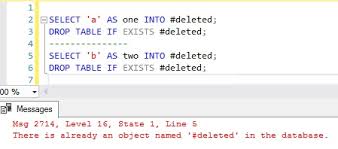 How To Drop Temporary Table In Stored Procedure Stack Overflow