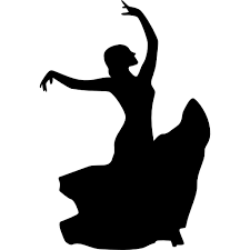 Black And White Dancer Silhouette Black And White Dance Cartoon Female Flamenco Dancer Free Vector Icons Designed By Freepik Flamenco Dancers Dancer Silhouette Silhouette Art