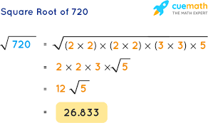 Approximating square roots can be a good mental exercise and fun to. What Is The Square Root Of 720