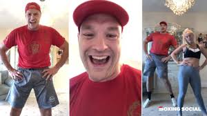 Tyson fury met paris at a mutual friend's weddingcredit: Gypsy King Workout Tyson And Paris Fury Full Live Feel Good Lockdown Living Room Morning Workout Youtube