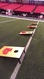Pwc Used Our Cornhole Games For Their Event At The Georgia Dome To Add An Element Of Recreation Party Event Rent Georgia Dome Tailgate Games Corn Hole Game