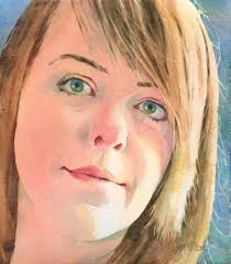 Here's a little start-to-finish of my painting progress! “Jessica Study“  original 8x7 watercolor painting