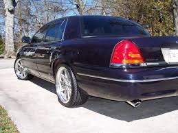 pics of 20 inch oe hallibrands on dark blue cvpi members cars slammed cars mercury marauder old school cars slammed cars mercury marauder
