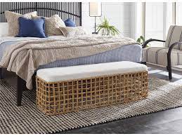 At the foot of the bed to accommodate extra quilts, underneath a window for a place to read or along a wall, this wicker bench offers more than. Getaway Coastal Living Home Collection Rattan Bench Universal Furniture