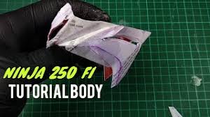 Gambar motor drag pink rosaemente com. Miniatur Kawasaki Ninja 250 Fi Tutorial Body Part 1 Free Download Sketsa By Andri Diy