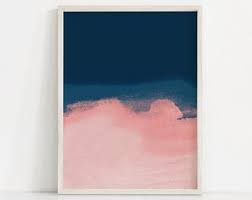 Abstract Pink And Blue Print Dark Blue And Pink Art Print Modern Art Prints Abstract Wall Ar Blue Abstract Painting Bohemian Wall Art Blue Abstract Wall Art