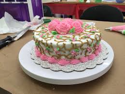 I would like to know how much is the cost for the cake decorating classes at michaels???? Course 1 Class 4 Of Michael S Cake Decorating Class Buttercream Icing And A Butter Cake Cake Cake Decorating Classes Cake Decorating